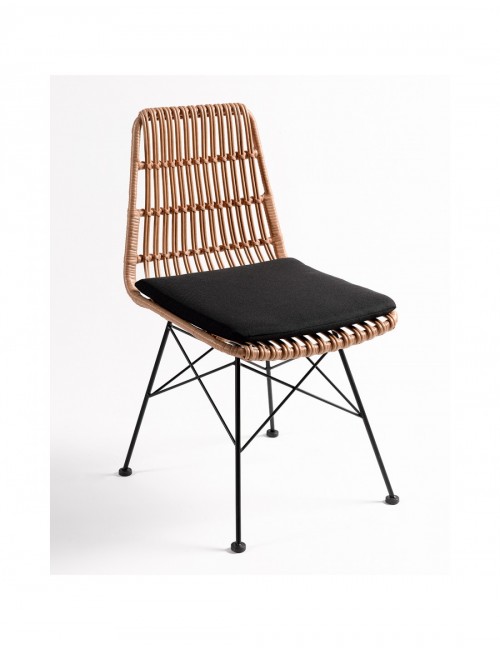 Silla de Ratán Sintético sin Brazos