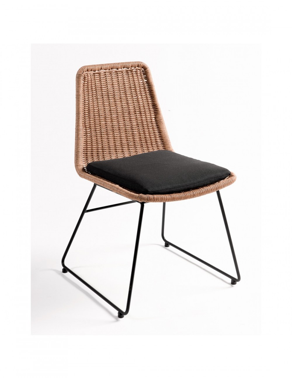 Silla de Ratán Sintético sin Brazos de Rejilla Silla de Ratán Sintético sin Brazos de Rejilla