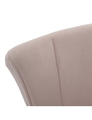 Set de Dos Taburetes Mariposa de Terciopelo Rosa, detalle Superior Respaldo