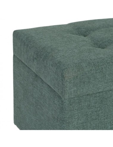 Set de Dos Baúles en Tejido y Madera color Verde, imagen 5