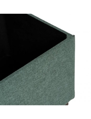 Set de Dos Baúles en Tejido y Madera color Verde, imagen 6