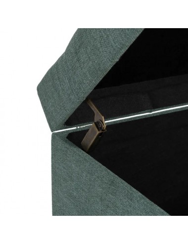 Set de Dos Baúles en Tejido y Madera color Verde, imagen 7