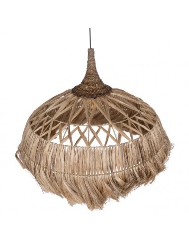 LÁMPARA TECHO DE  FIBRA NATURAL ILUMINACIÓN 50 X 50 X 45 CM