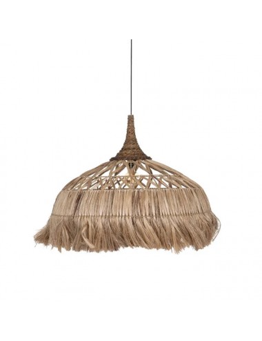 LÁMPARA TECHO DE  FIBRA NATURAL ILUMINACIÓN 50 X 50 X 45 CM