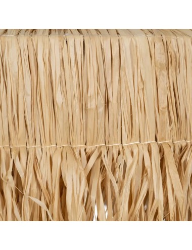 LÁMPARA TECHO DE FIBRA NATURAL ILUMINACIÓN 80 X 80 X 45 CM