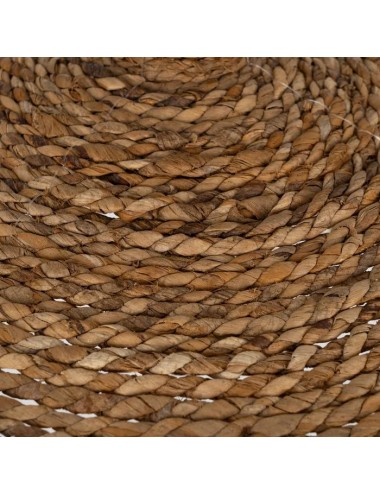 LÁMPARA TECHO DE FIBRA NATURAL ILUMINACIÓN 80 X 80 X 45 CM